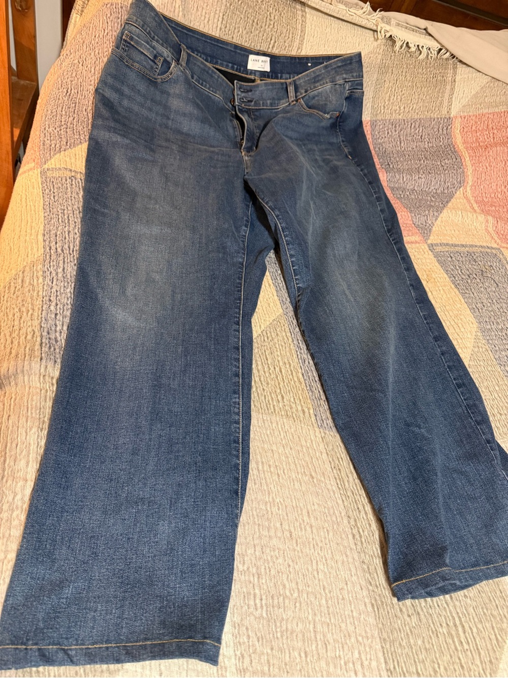 Lane Bryant Dark Blue Wide Leg Jeans plus size 22W